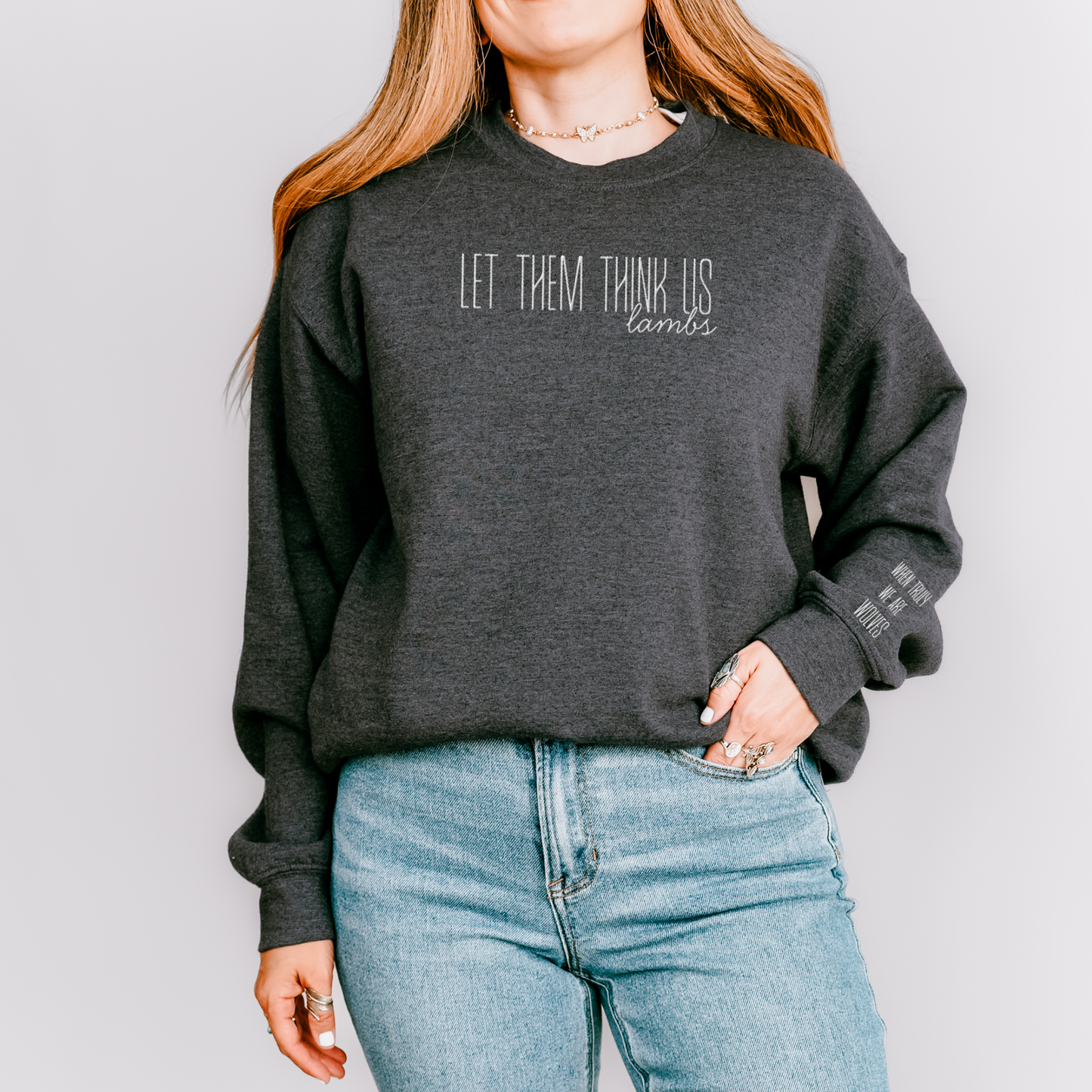 We Are Wolves | The Ashen Series Embroidery Sweatshirt