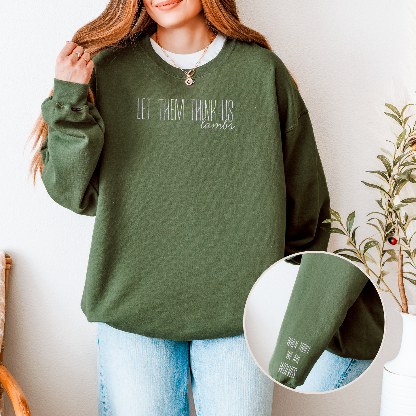 We Are Wolves | The Ashen Series Embroidery Sweatshirt