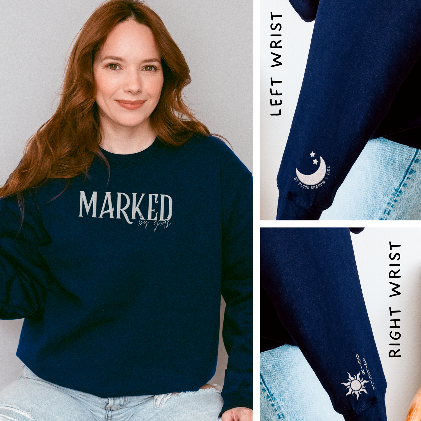 Marked By Gods | Severed Oaths Embroidered Sweatshirt