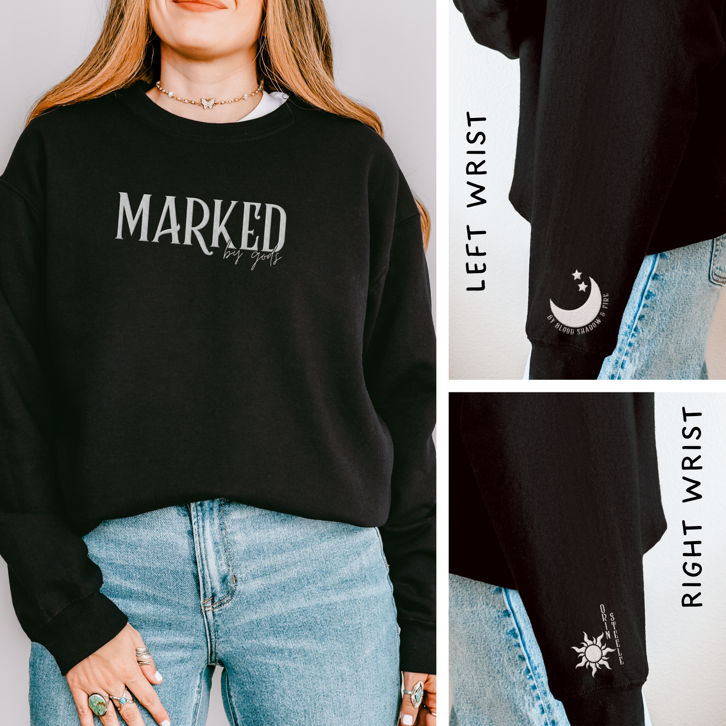 Marked By Gods | Severed Oaths Embroidered Sweatshirt