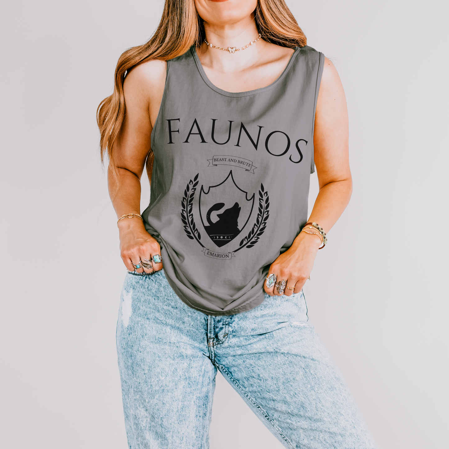 Faunos Collegiate | Kindred's Curse Saga Tank Top