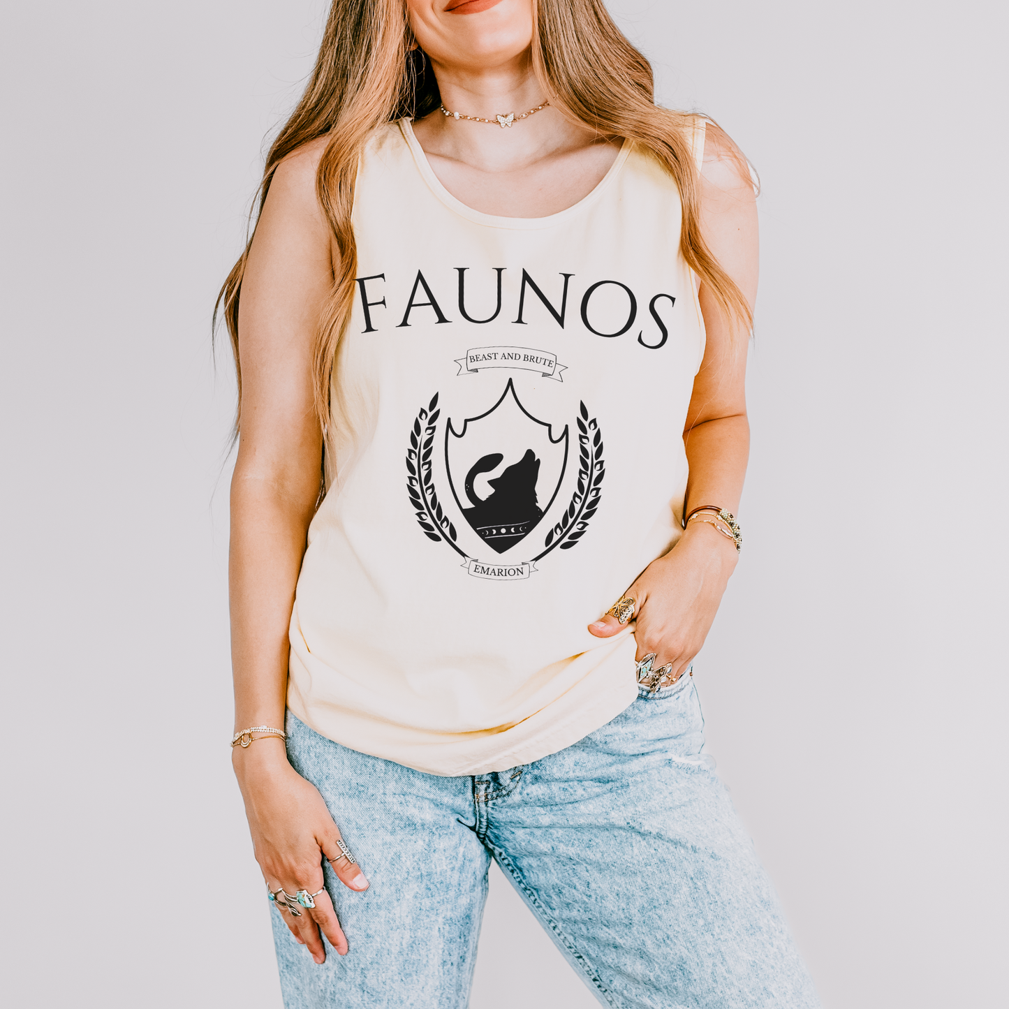 Faunos Collegiate | Kindred's Curse Saga Tank Top