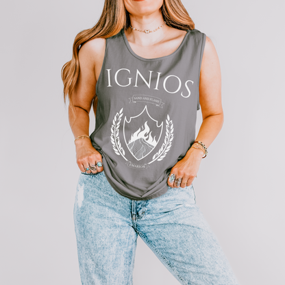 Ignios Collegiate | Kindred's Curse Saga Tank Top