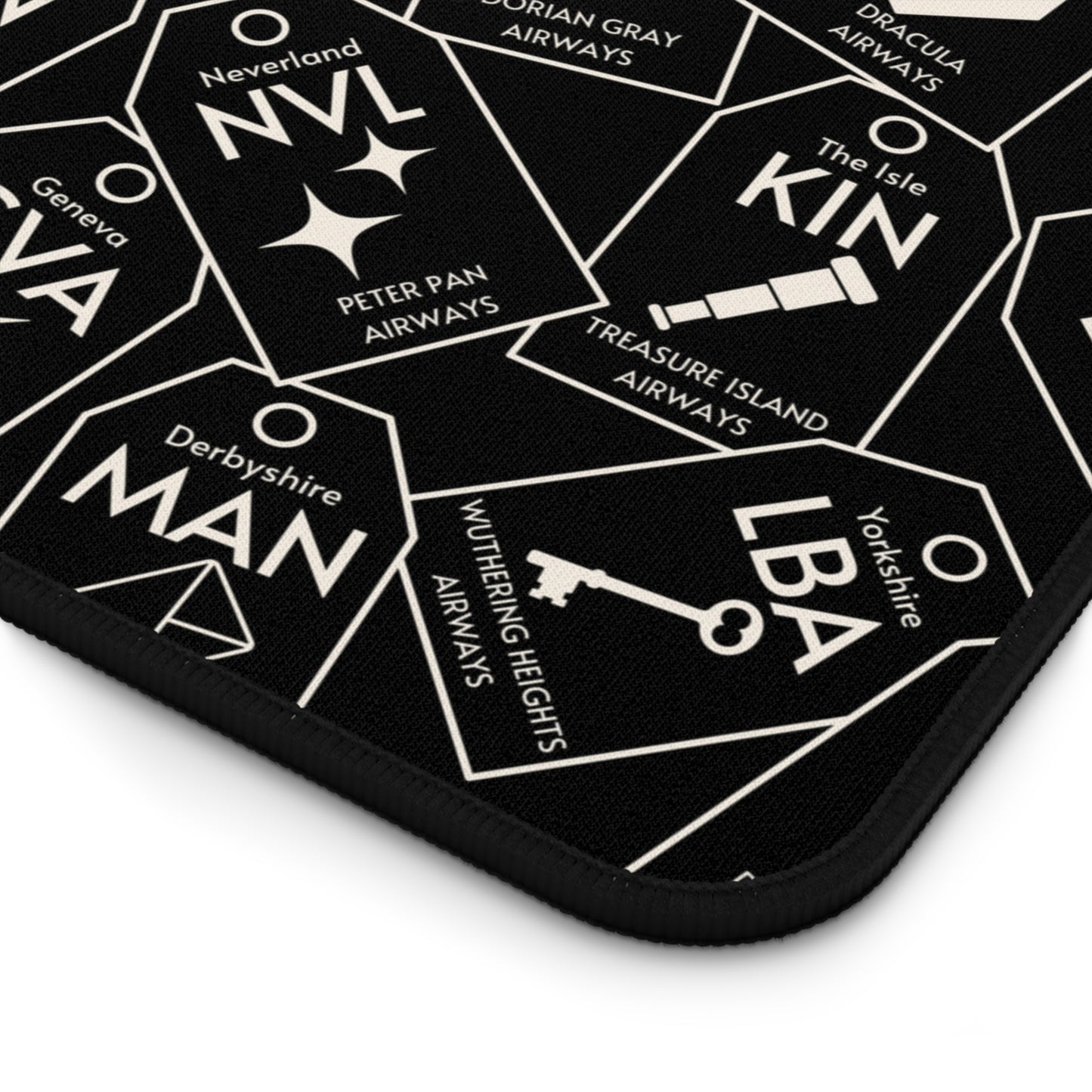 Classic Fiction Travel Tag | Dark Academia Desk Mat