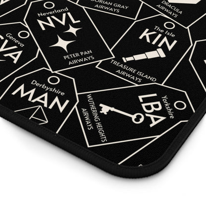 Classic Fiction Travel Tag | Dark Academia Desk Mat