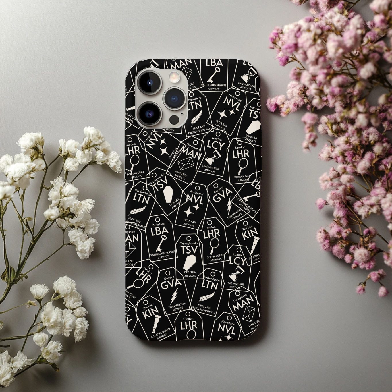 Classic Fiction Travel Tag | Dark Academia Phone Case