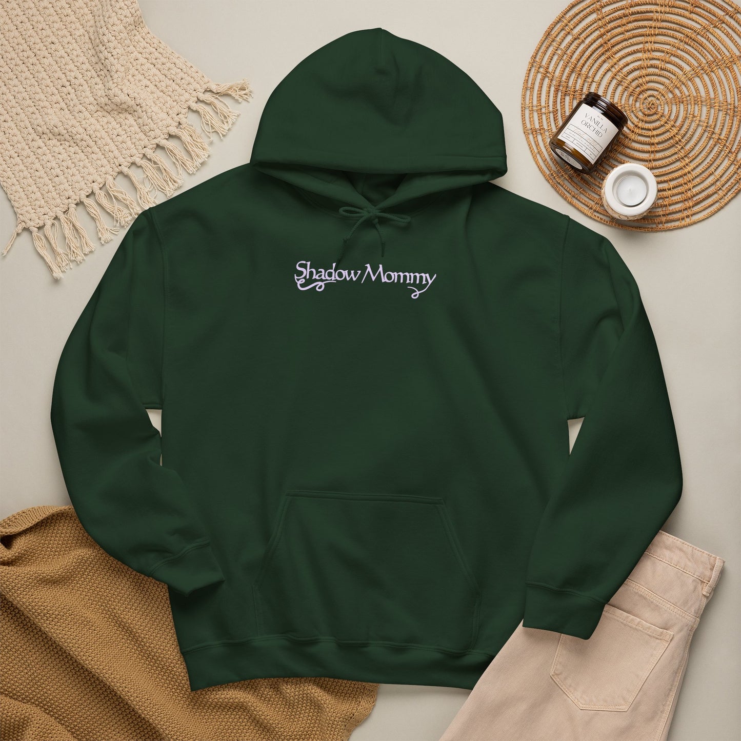 Shadow Mommy | Shattered Crown Embroidered Hoodie