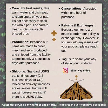 Classic Fiction Travel Tag | Dark Academia Desk Mat