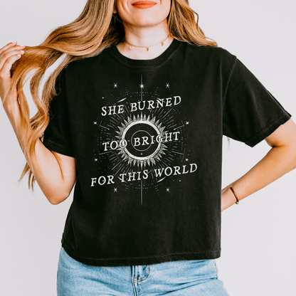 Too Bright | Wuthering Heights Crop Top