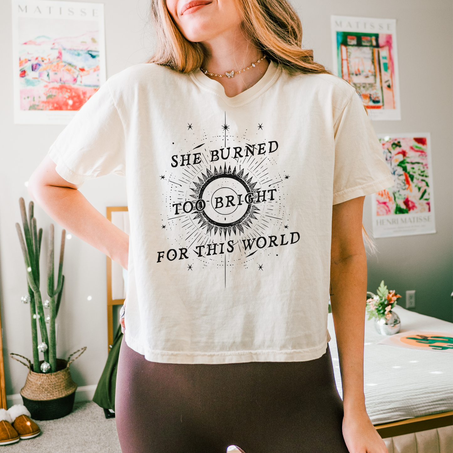 Too Bright | Wuthering Heights Crop Top