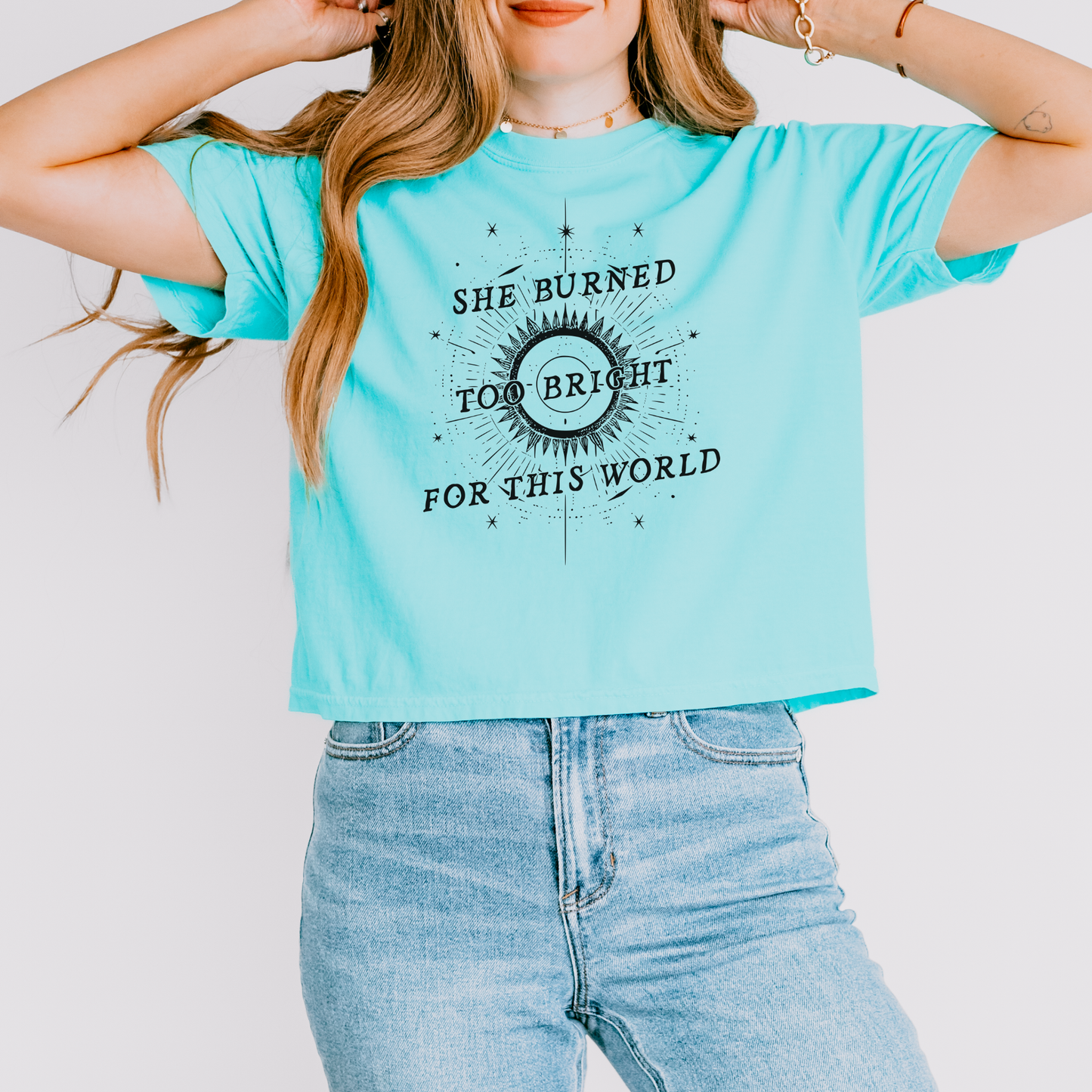 Too Bright | Wuthering Heights Crop Top