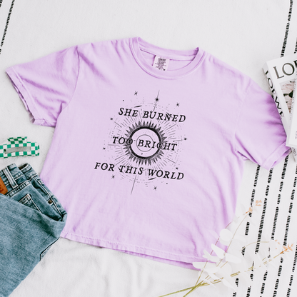 Too Bright | Wuthering Heights Crop Top