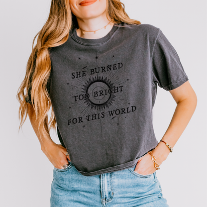 Too Bright | Wuthering Heights Crop Top