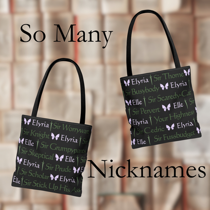 Name Game | Shattered Crown Tote Bag