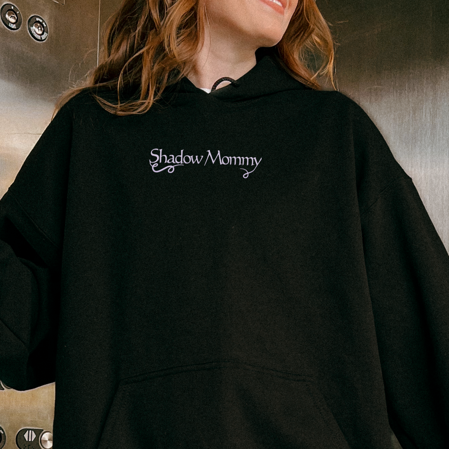 Shadow Mommy | Shattered Crown Embroidered Hoodie